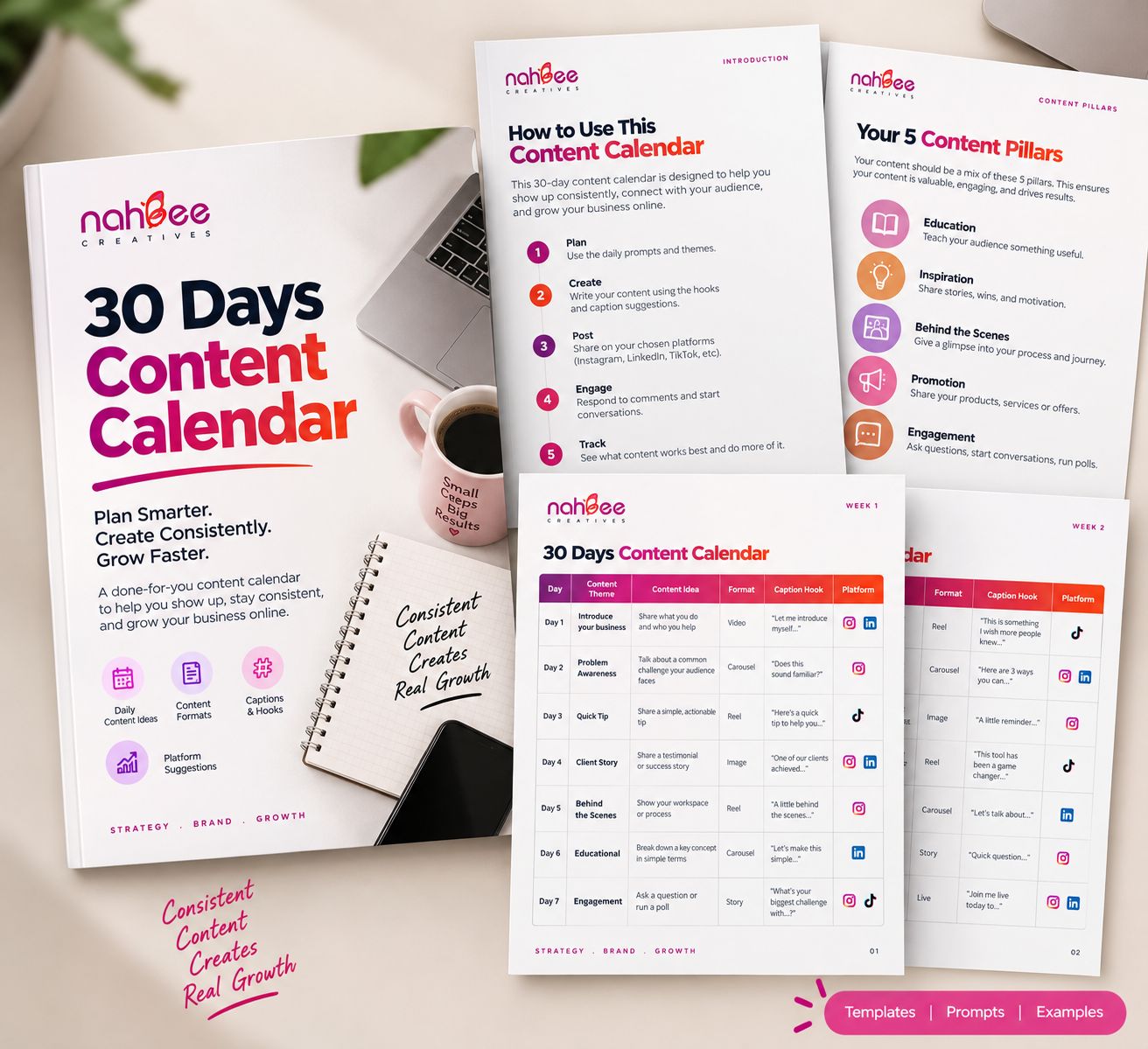 30-Day Content Calendar preview